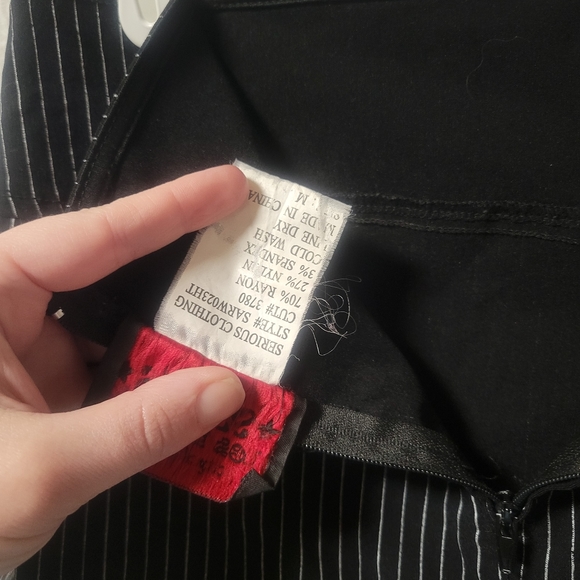 Serious corporate goth pencil skirt vintage authentic y2k hot topic - Picture 4 of 7